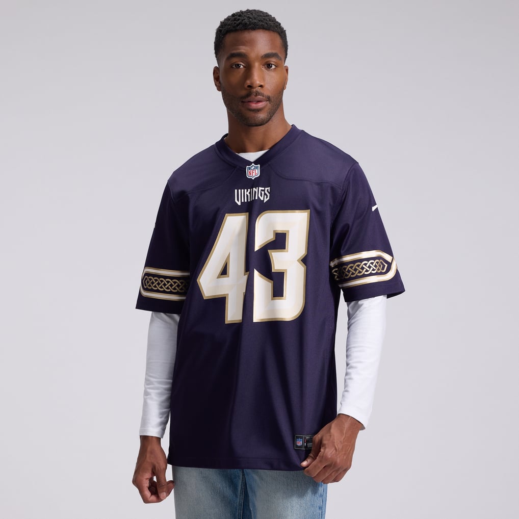 Men's Minnesota Vikings Andrew Van Ginkel Purple 2026 Rivalries Collection Game Jersey
