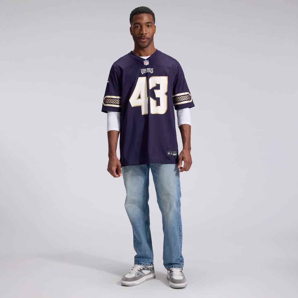 Men's Minnesota Vikings Andrew Van Ginkel Purple 2026 Rivalries Collection Game Jersey