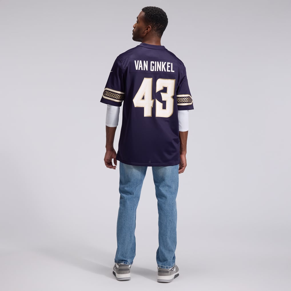 Men's Minnesota Vikings Andrew Van Ginkel Purple 2026 Rivalries Collection Game Jersey