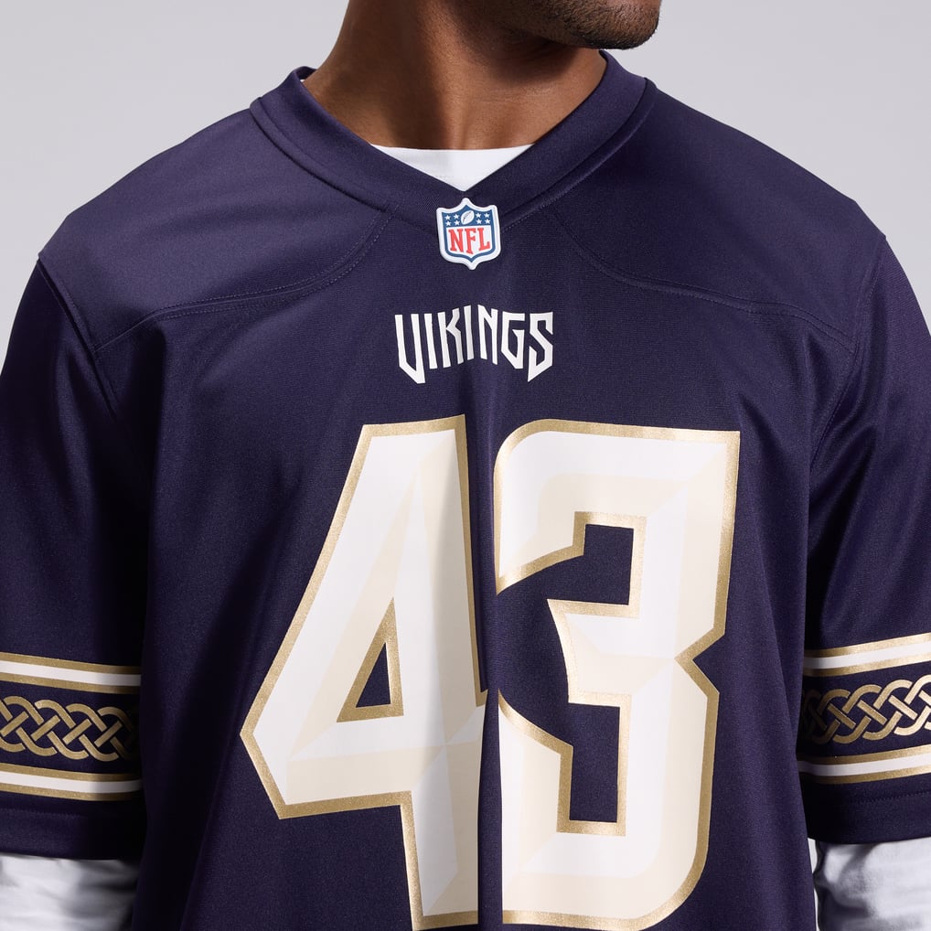 Men's Minnesota Vikings Andrew Van Ginkel Purple 2026 Rivalries Collection Game Jersey