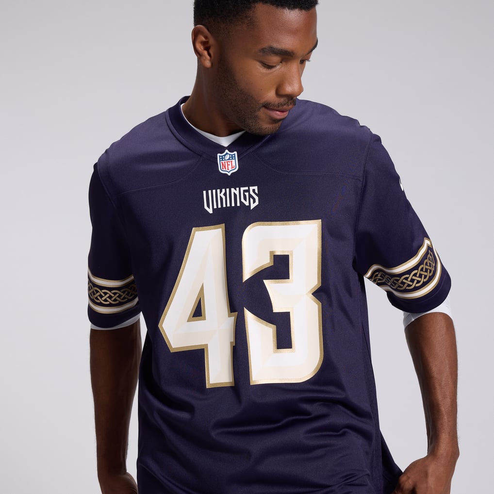 Men's Minnesota Vikings Andrew Van Ginkel Purple 2026 Rivalries Collection Game Jersey