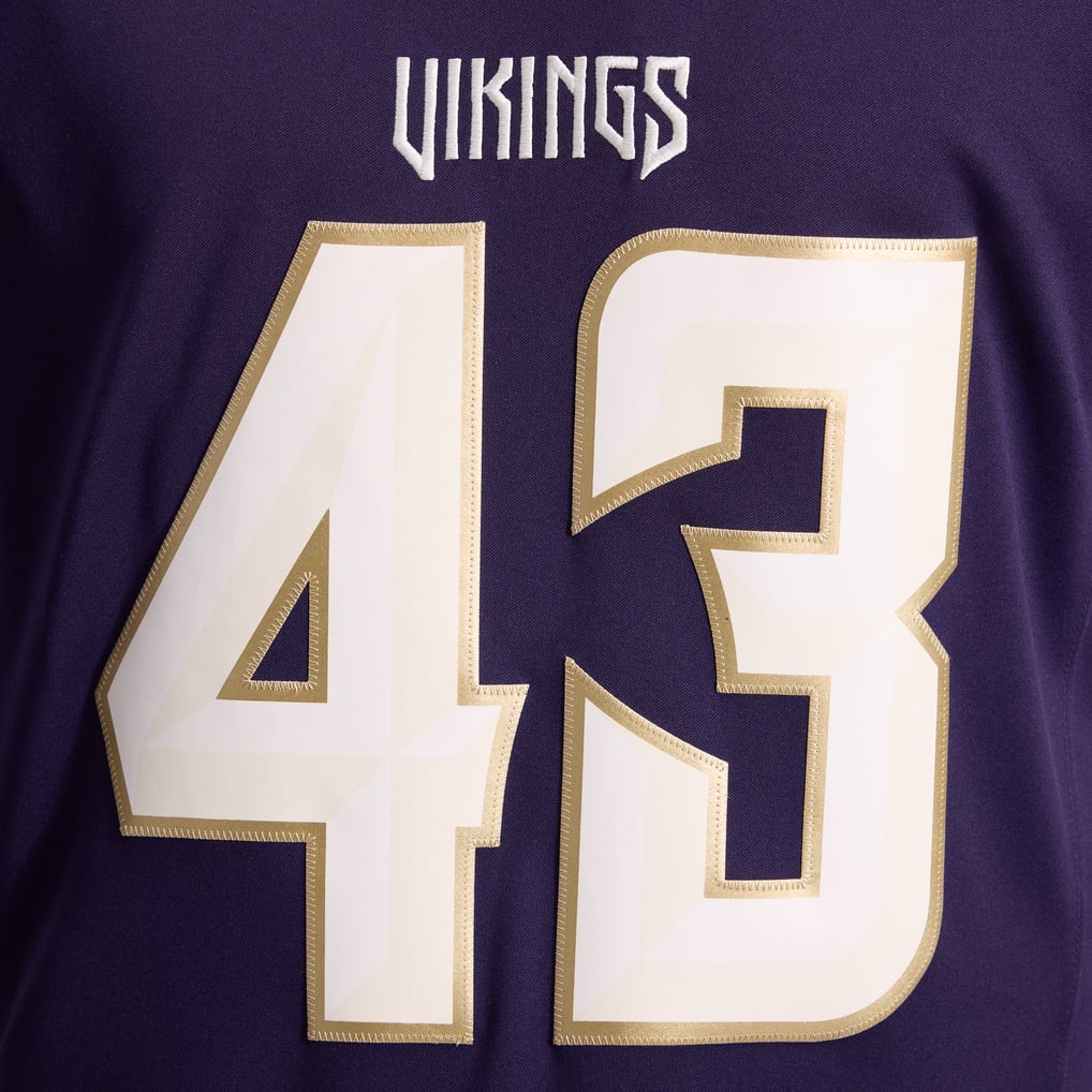 Men's Minnesota Vikings Andrew Van Ginkel Purple 2026 Rivalries Collection Stitched Limited Jersey