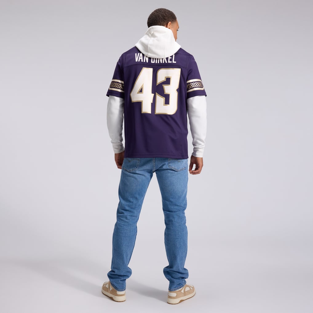 Men's Minnesota Vikings Andrew Van Ginkel Purple 2026 Rivalries Collection Stitched Limited Jersey