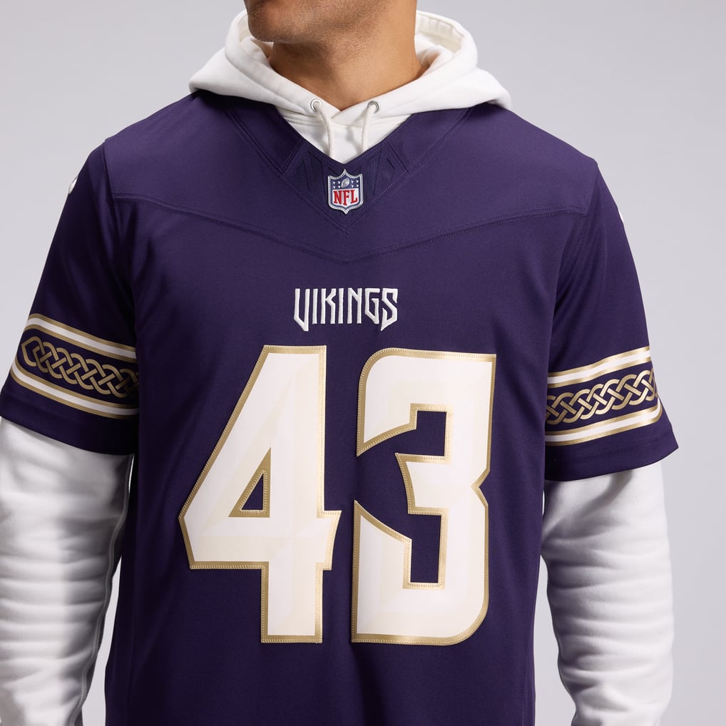 Men's Minnesota Vikings Andrew Van Ginkel Purple 2026 Rivalries Collection Stitched Limited Jersey