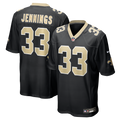 Men's New Orleans Saints Anfernee Jennings Black Team Game Jersey