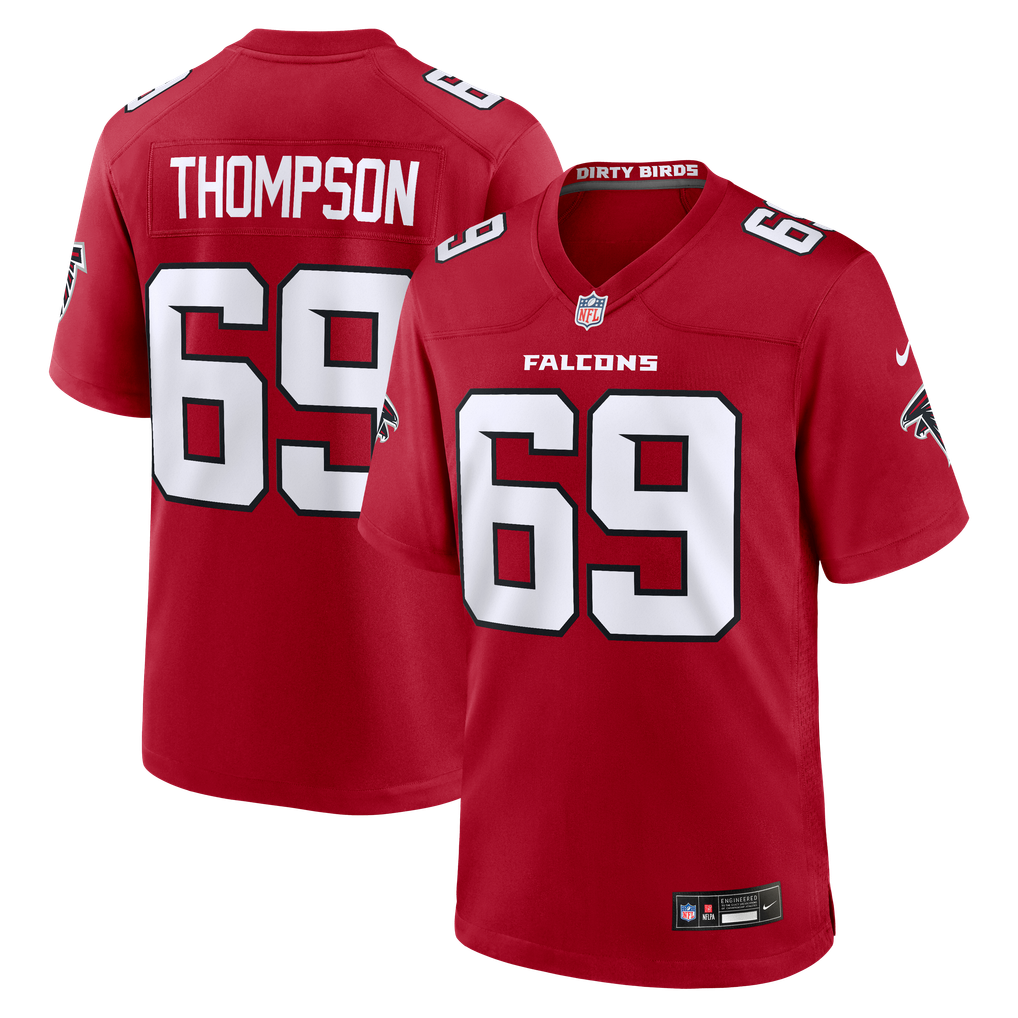 Men's Atlanta Falcons Anterio Thompson Red Team Game Jersey