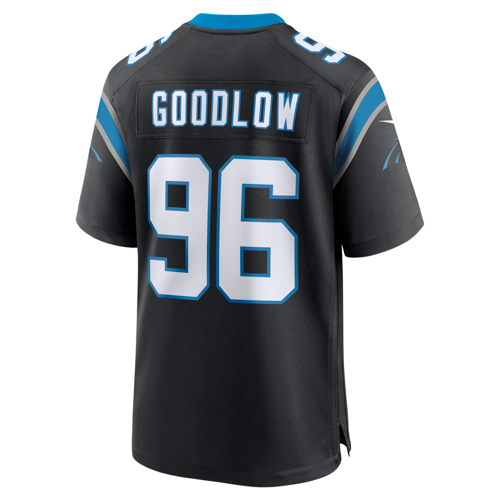 Men's Carolina Panthers Anthony Goodlow Black Team Game Jersey