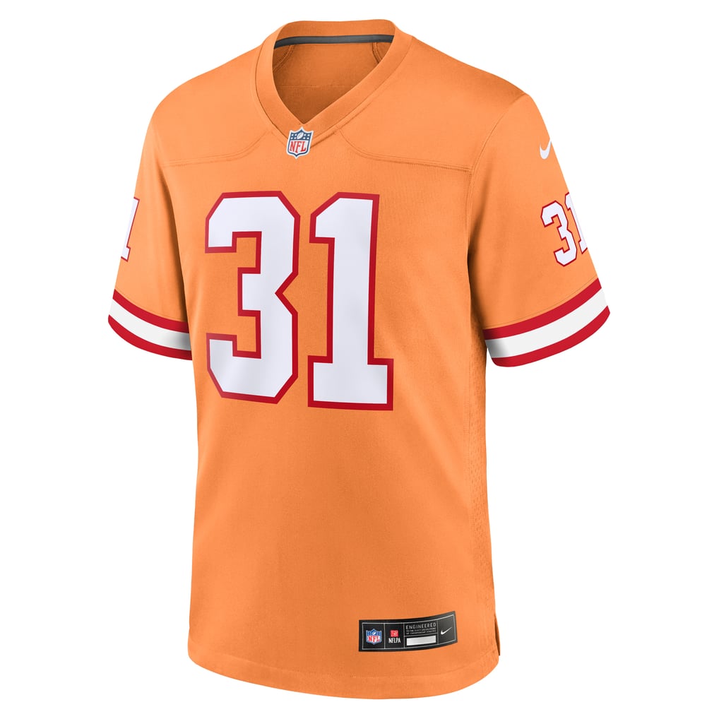 Men's Tampa Bay Buccaneers Antoine Winfield Jr. Orange Throwback Game Jersey