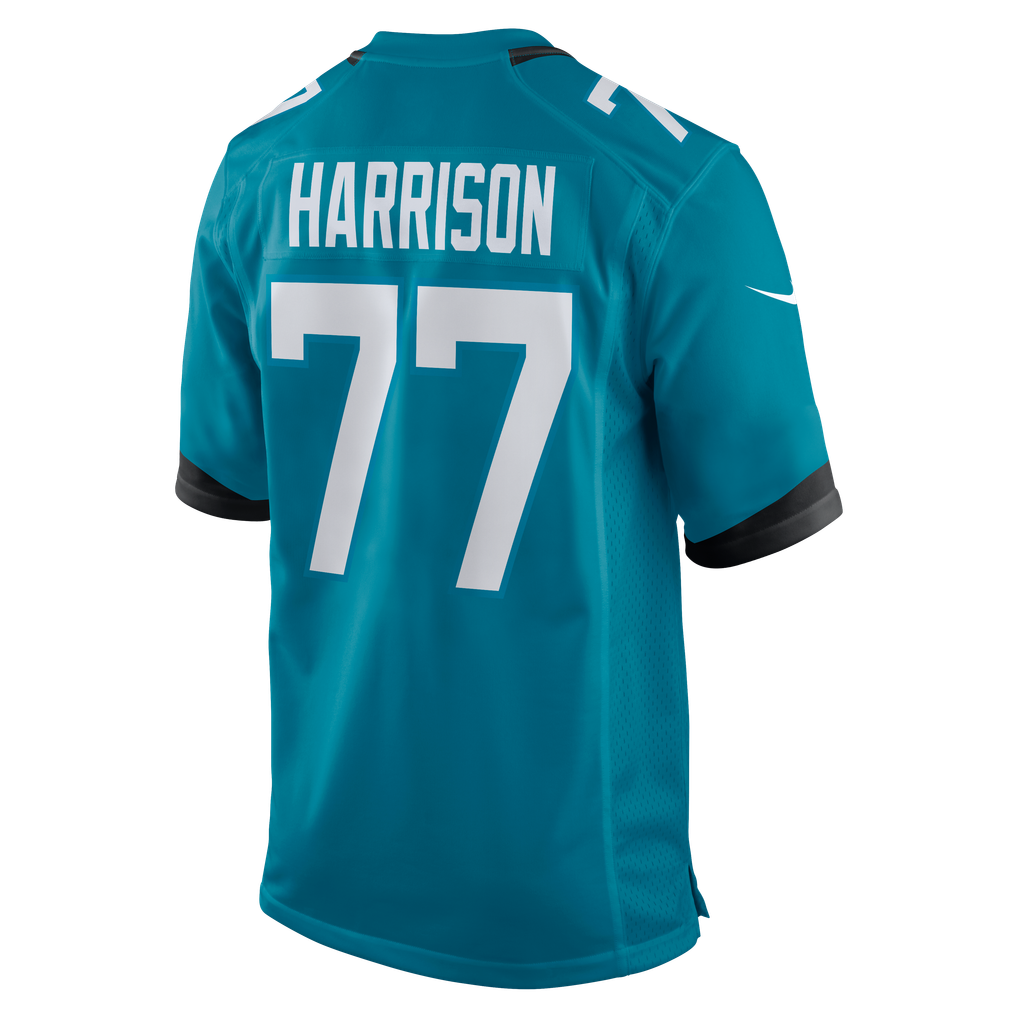 Men's Jacksonville Jaguars Anton Harrison Teal Game Jersey