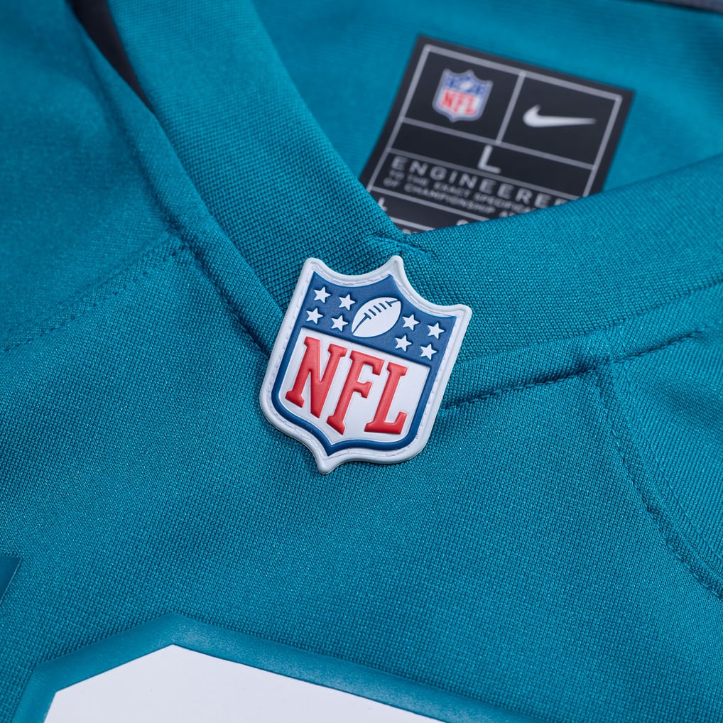 Men's Jacksonville Jaguars Anton Harrison Teal Game Jersey
