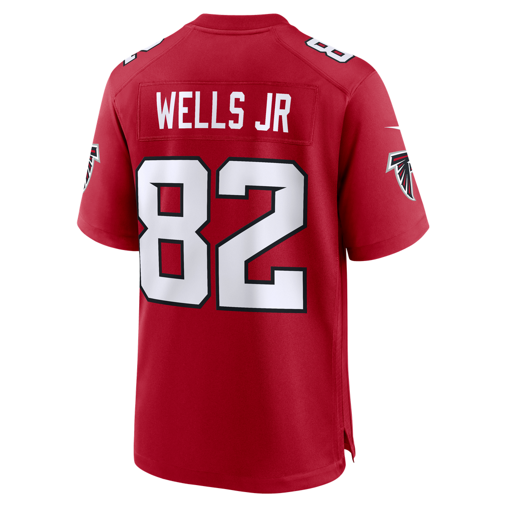 Men's Atlanta Falcons Antwane Wells Jr. Red Team Game Jersey