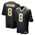 Men's New Orleans Saints Archie Manning Black Game Retired Player Jersey