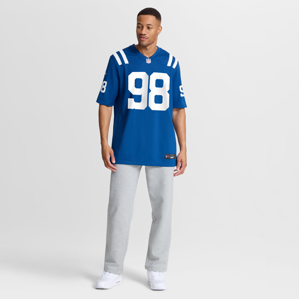 Men's Indianapolis Colts Arden Key Royal Team Game Jersey