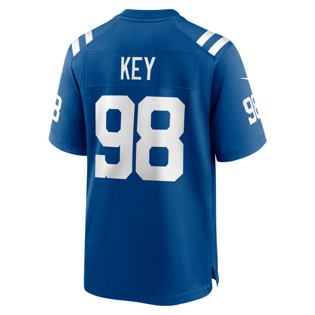 Men's Indianapolis Colts Arden Key Royal Team Game Jersey
