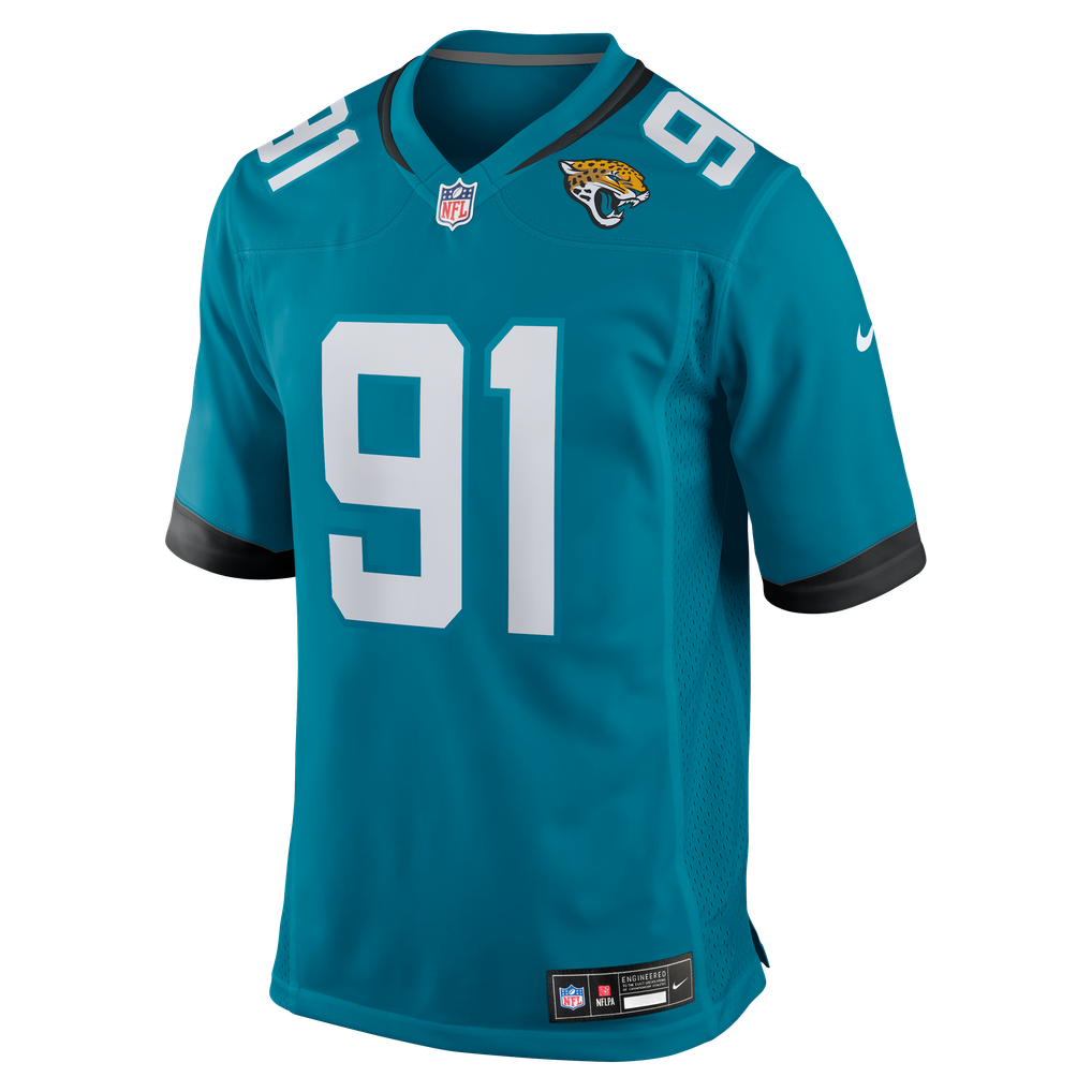 Men's Jacksonville Jaguars Arik Armstead Teal Team Game Jersey