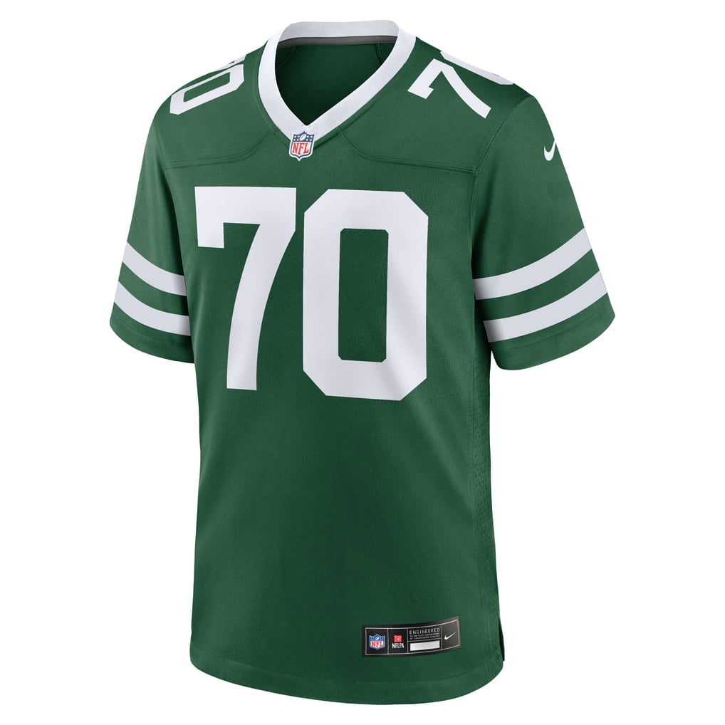 Men's New York Jets Armand Membou Green Team Game Jersey