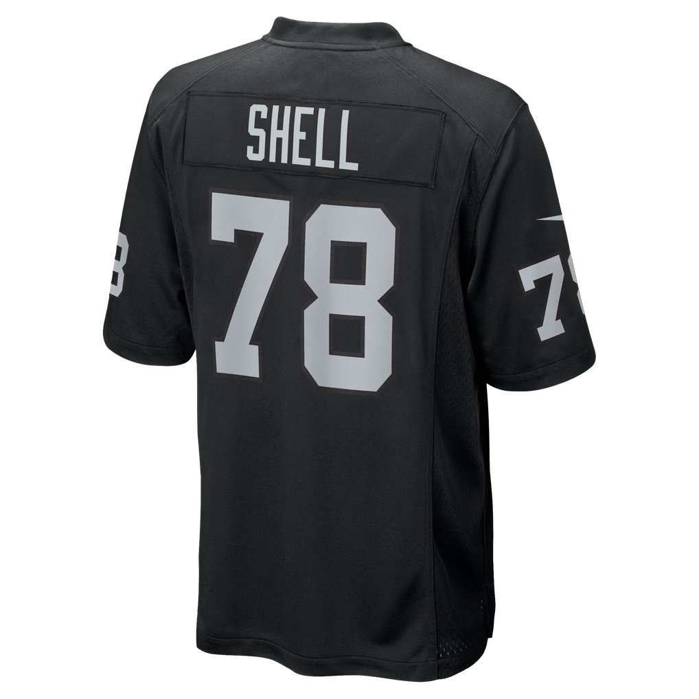Men's Las Vegas Raiders Art Shell Black Game Retired Player Jersey
