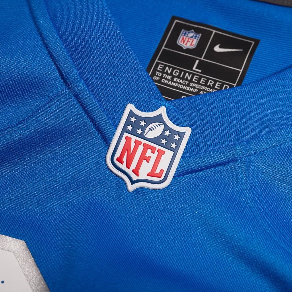 Men's Detroit Lions Arthur Maulet Blue Team Game Jersey