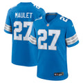 Men's Detroit Lions Arthur Maulet Blue Team Game Jersey