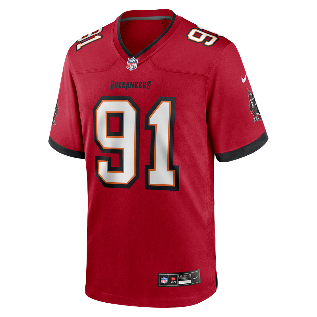 Men's Tampa Bay Buccaneers A'Shawn Robinson Red Team Game Jersey
