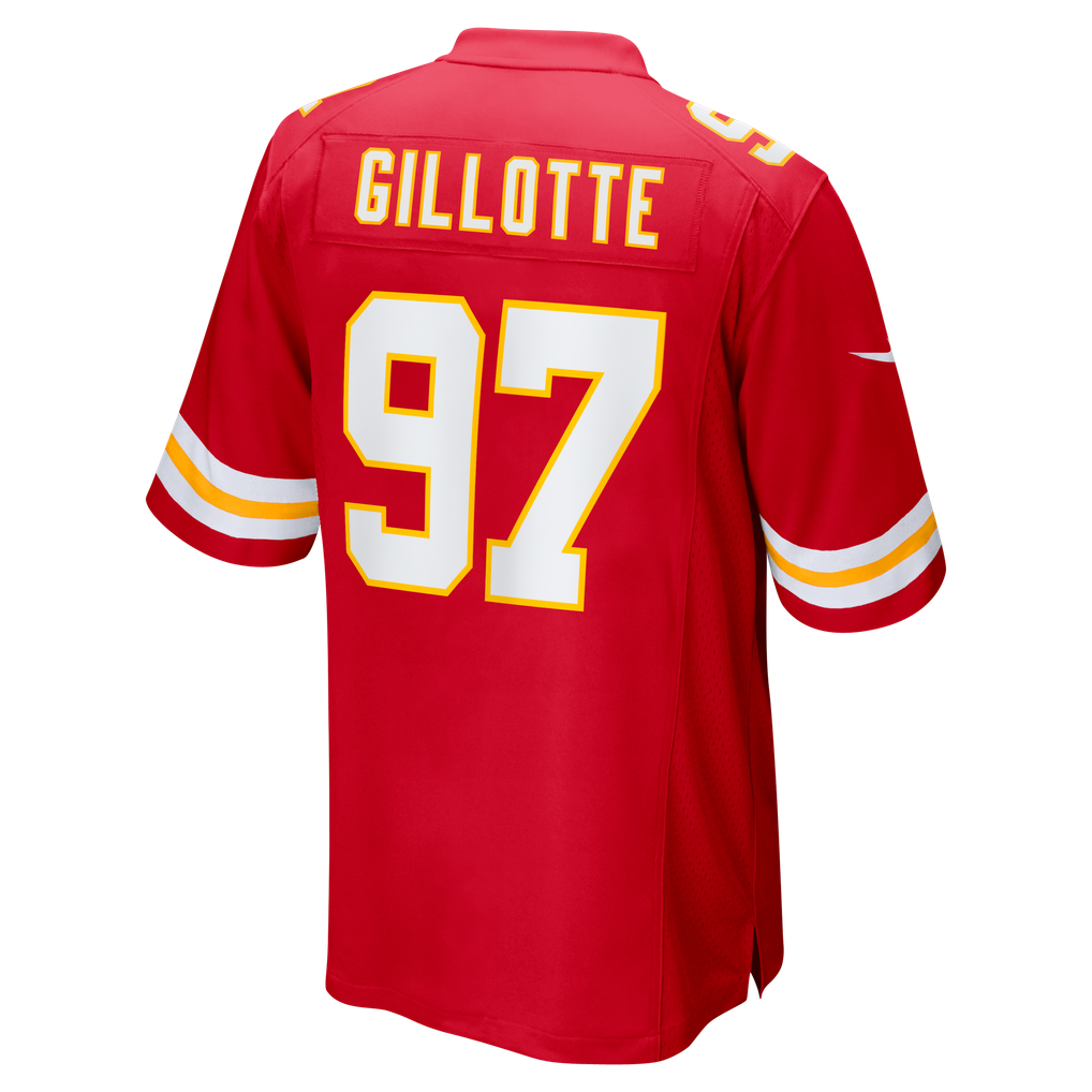 Men's Kansas City Chiefs Ashton Gillotte Red Team Game Jersey