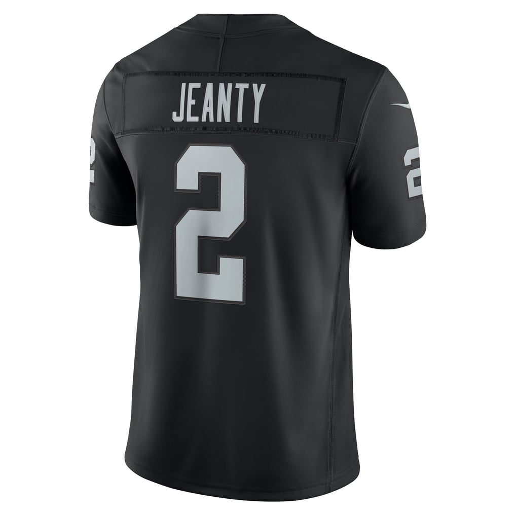 Men's Las Vegas Raiders Ashton Jeanty Black Team Vapor F.U.S.E. Stitched Limited Jersey