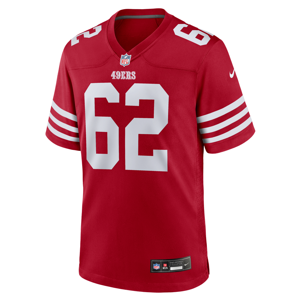 Men's San Francisco 49ers Austen Pleasants Scarlet Team Game Jersey