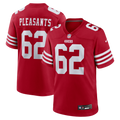 Men's San Francisco 49ers Austen Pleasants Scarlet Team Game Jersey
