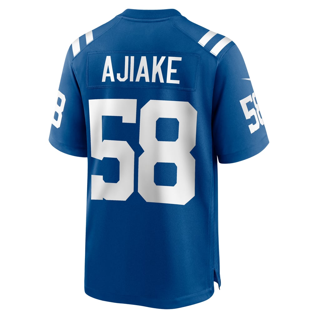 Men's Indianapolis Colts Austin Ajiake Royal Game Jersey