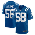 Men's Indianapolis Colts Austin Ajiake Royal Game Jersey