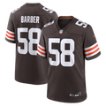 Men's Cleveland Browns Austin Barber Brown Team Game Jersey