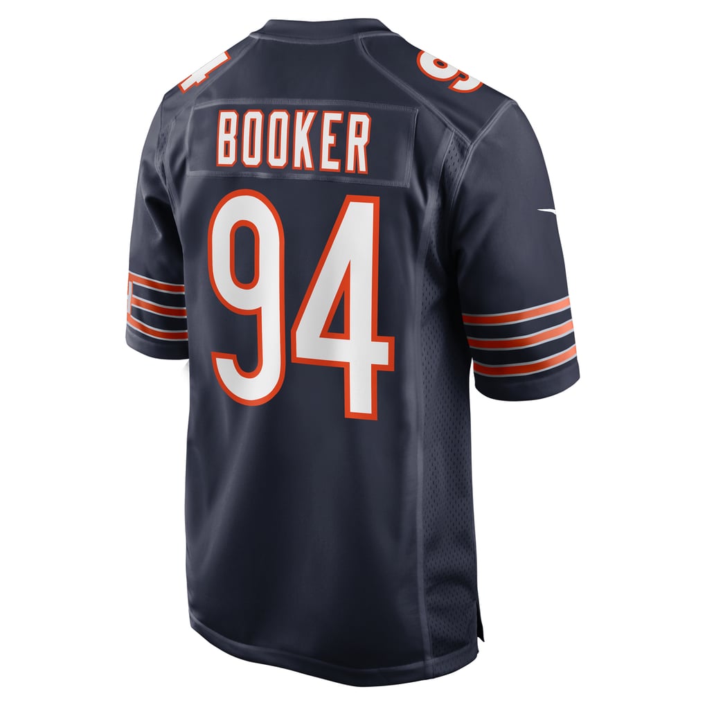 Men's Chicago Bears Austin Booker Navy Game Jersey