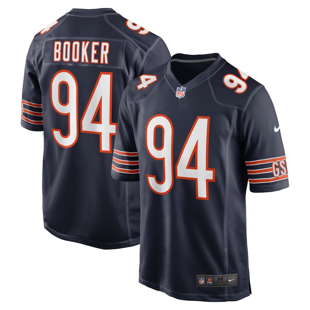 Men's Chicago Bears Austin Booker Navy Game Jersey