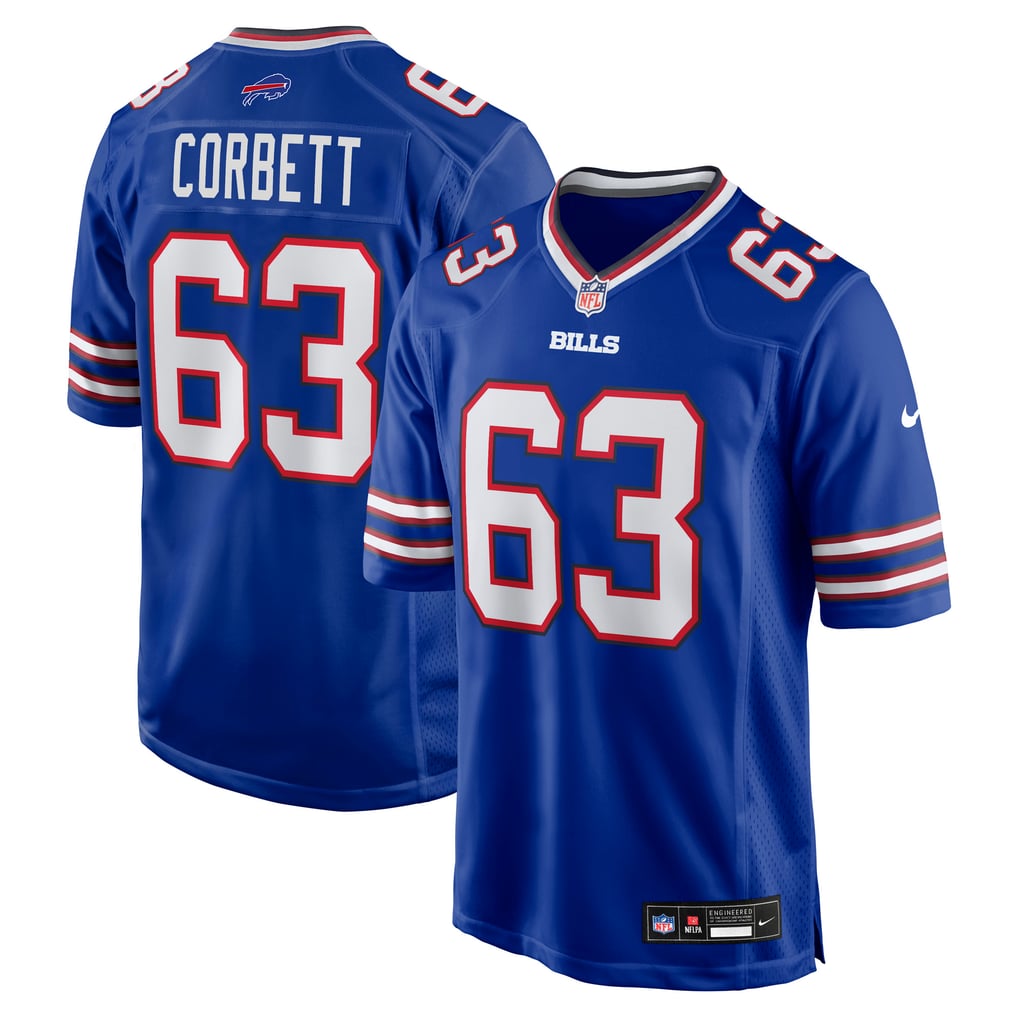 Men's Buffalo Bills Austin Corbett Royal Team Game Jersey