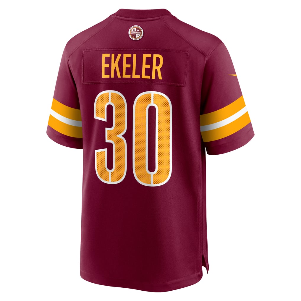 Men's Washington Commanders Austin Ekeler Burgundy Game Player Jersey