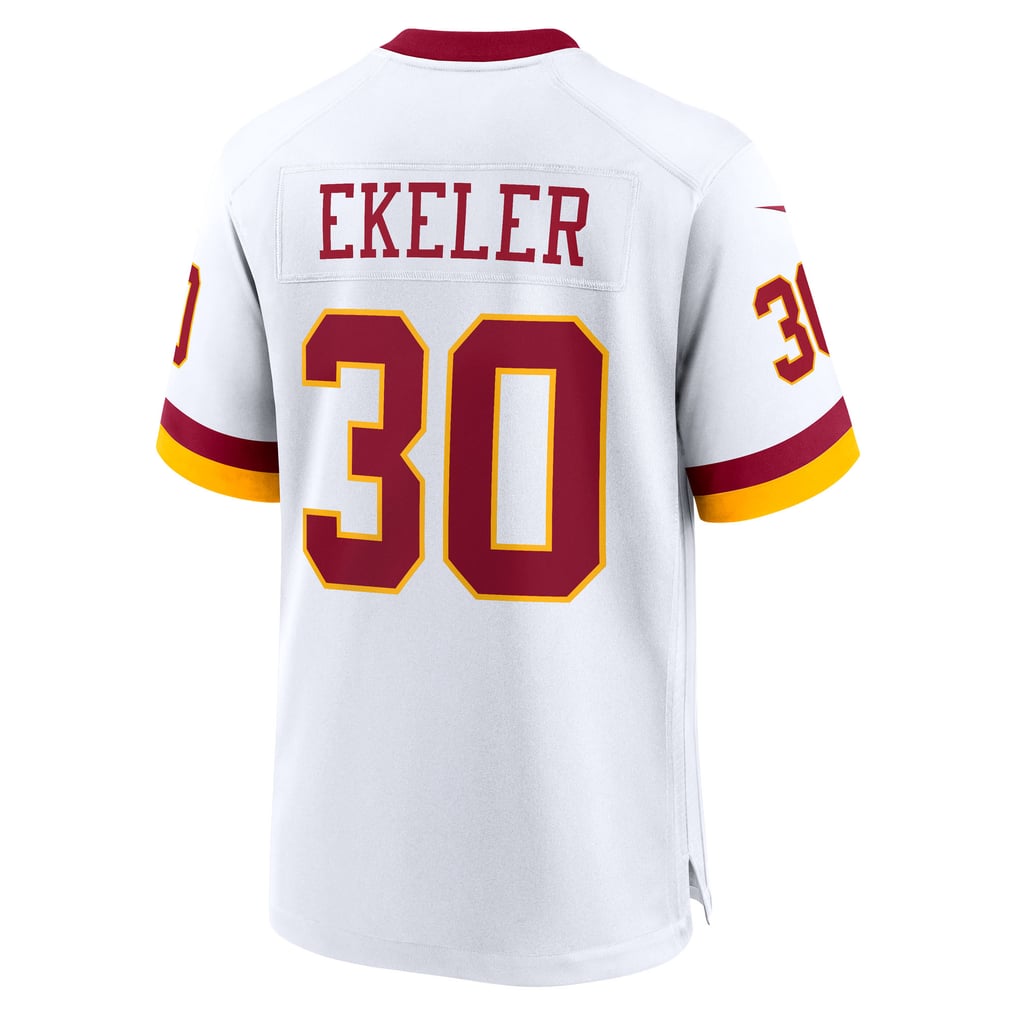 Men's Washington Commanders Austin Ekeler White Game Super Bowl Era Jersey