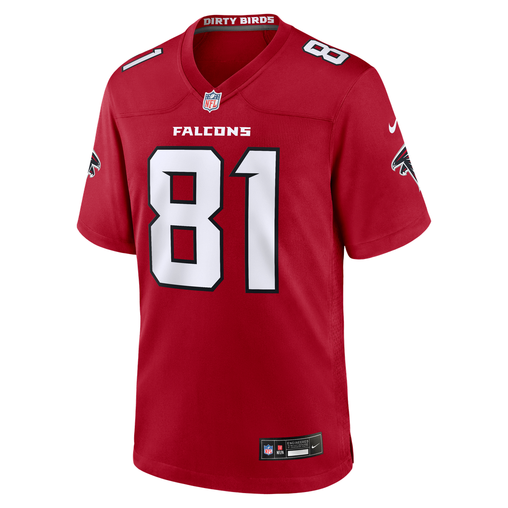 Men's Atlanta Falcons Austin Hooper Red Team Game Jersey