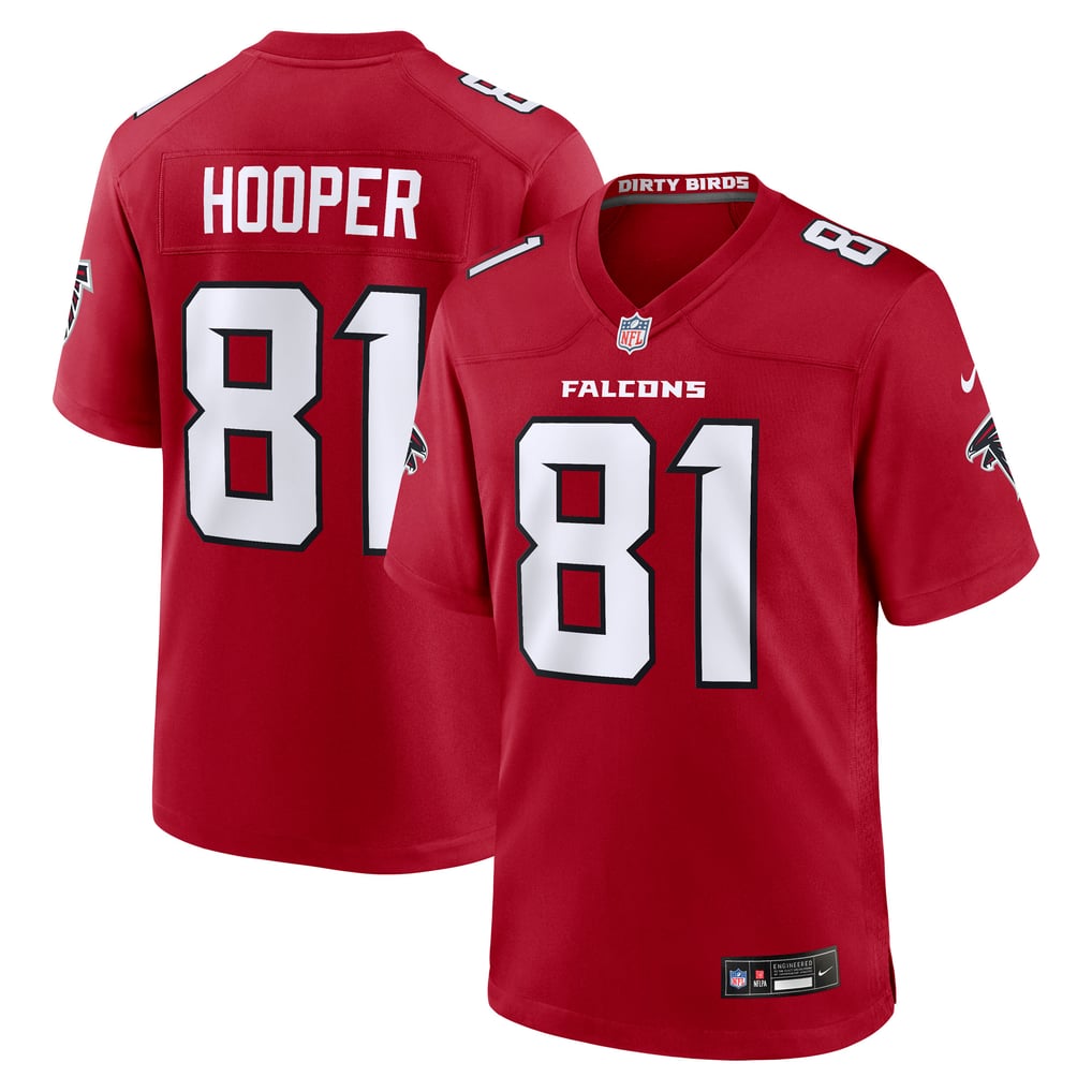 Men's Atlanta Falcons Austin Hooper Red Team Game Jersey