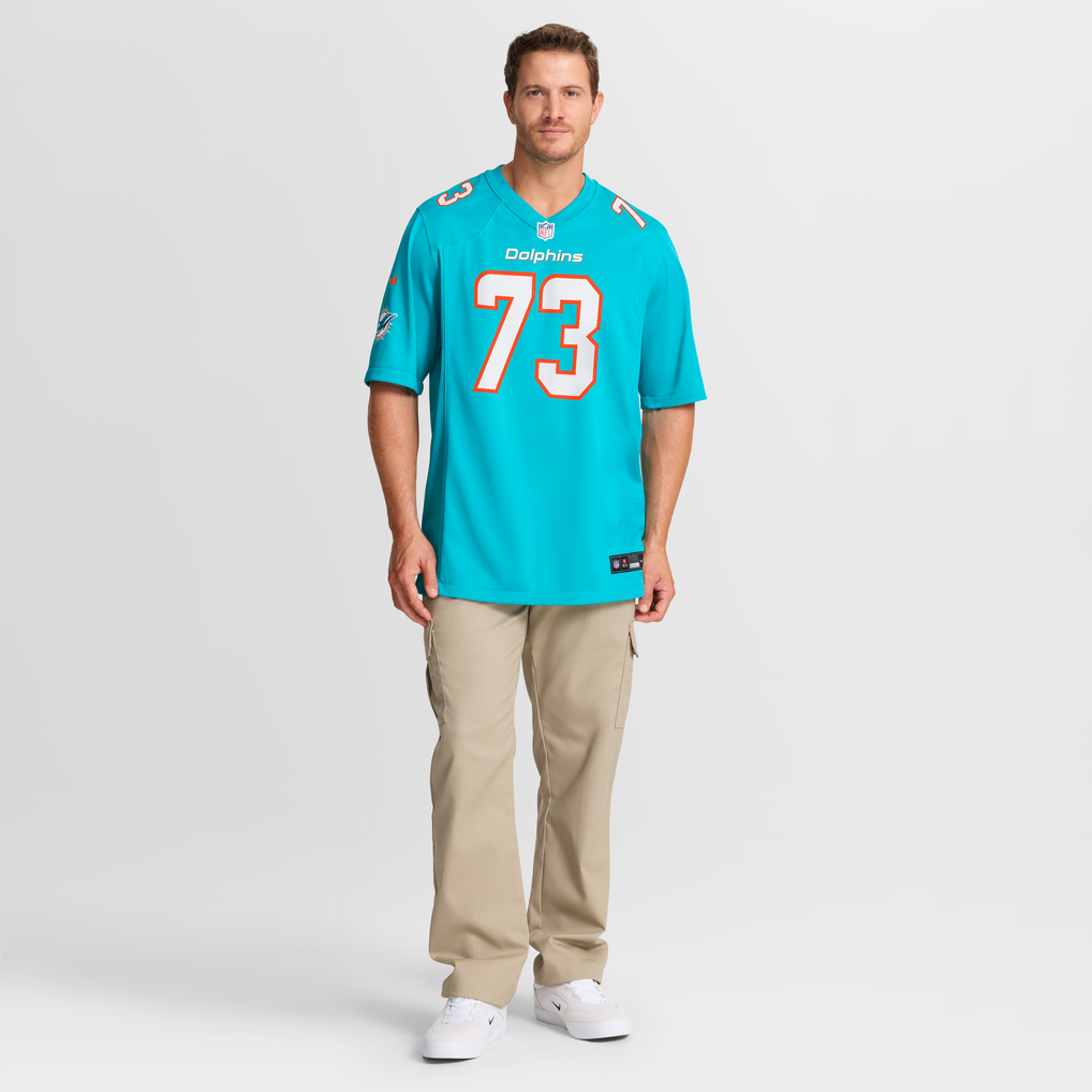 Men's Miami Dolphins Austin Jackson Aqua Game Jersey