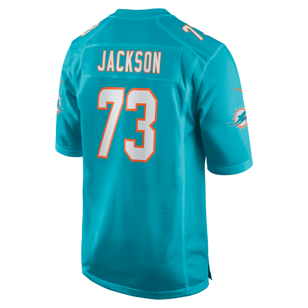 Men's Miami Dolphins Austin Jackson Aqua Game Jersey