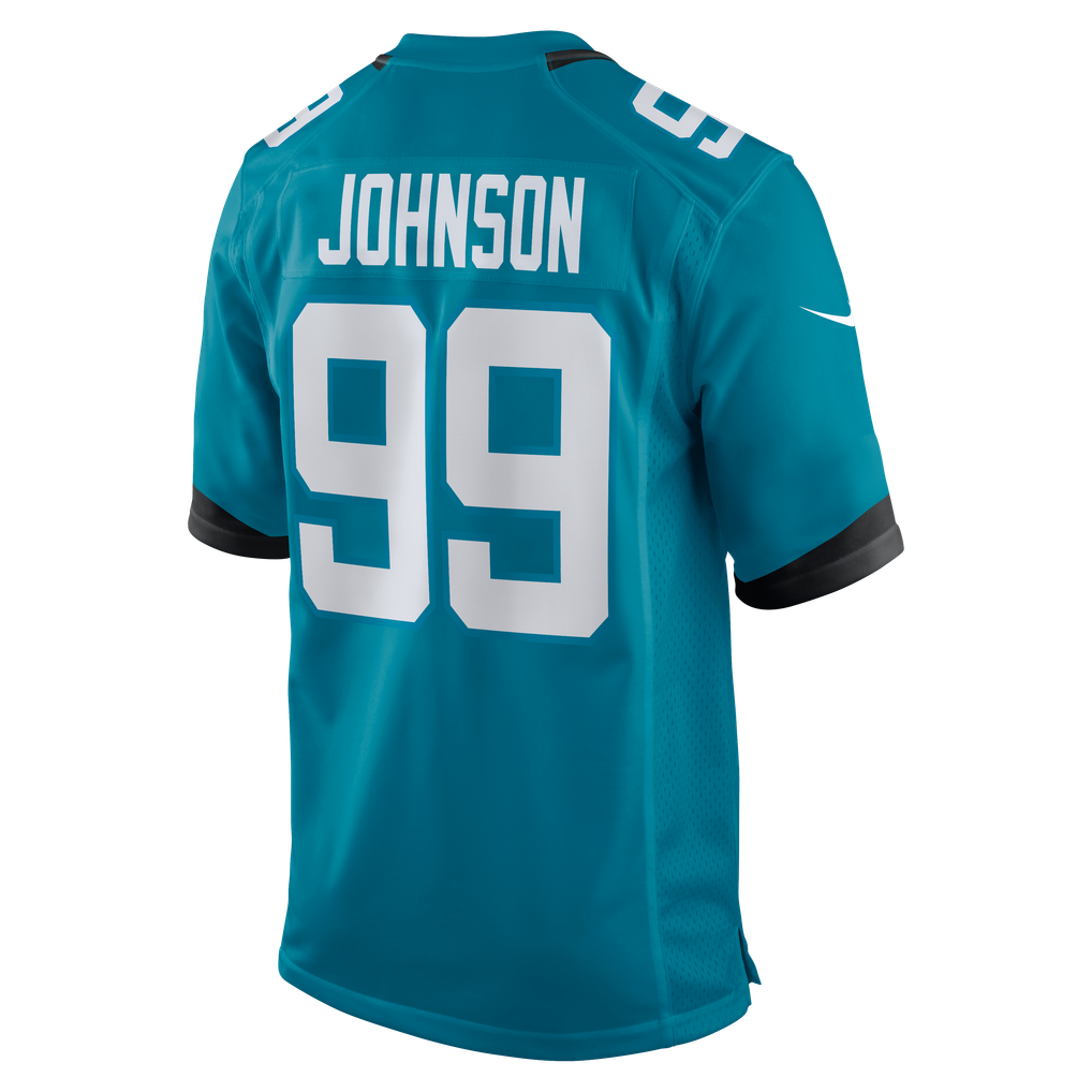 Men's Jacksonville Jaguars Austin Johnson Teal Team Game Jersey