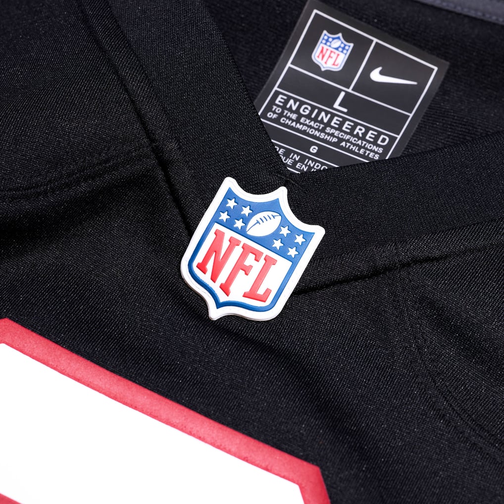Men's Atlanta Falcons Avieon Terrell Black Alternate Throwback Game Jersey