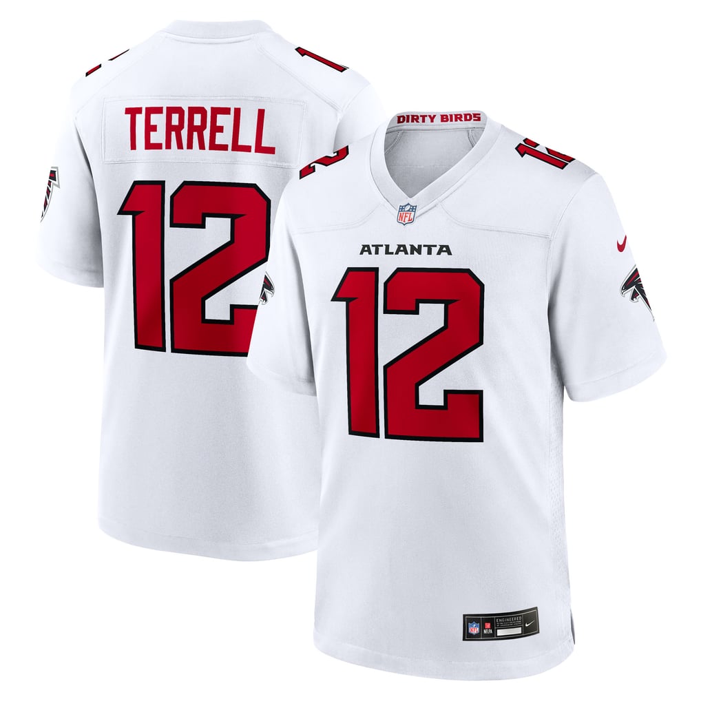 Men's Atlanta Falcons Avieon Terrell White Game Jersey
