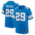 Men's Detroit Lions Avonte Maddox Blue Team Game Jersey