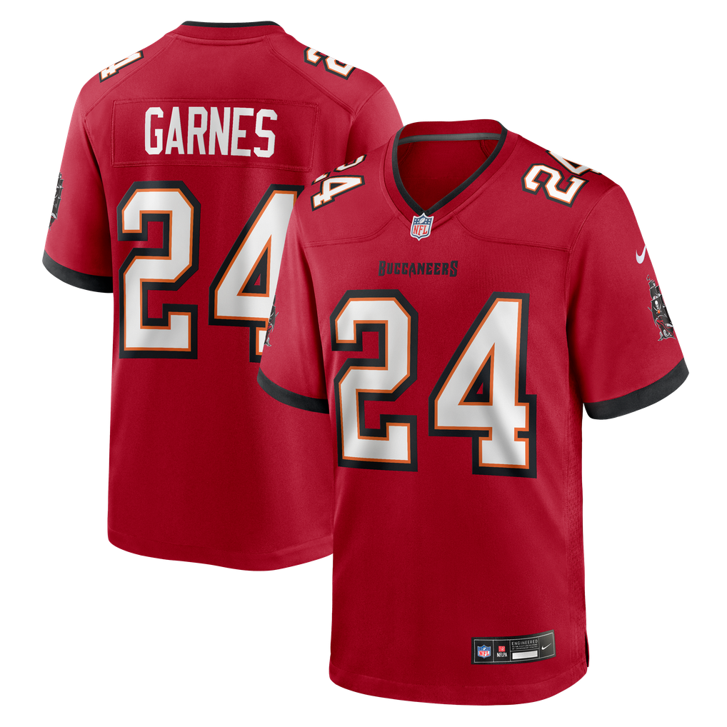 Men's Tampa Bay Buccaneers Ayden Garnes Red Team Game Jersey