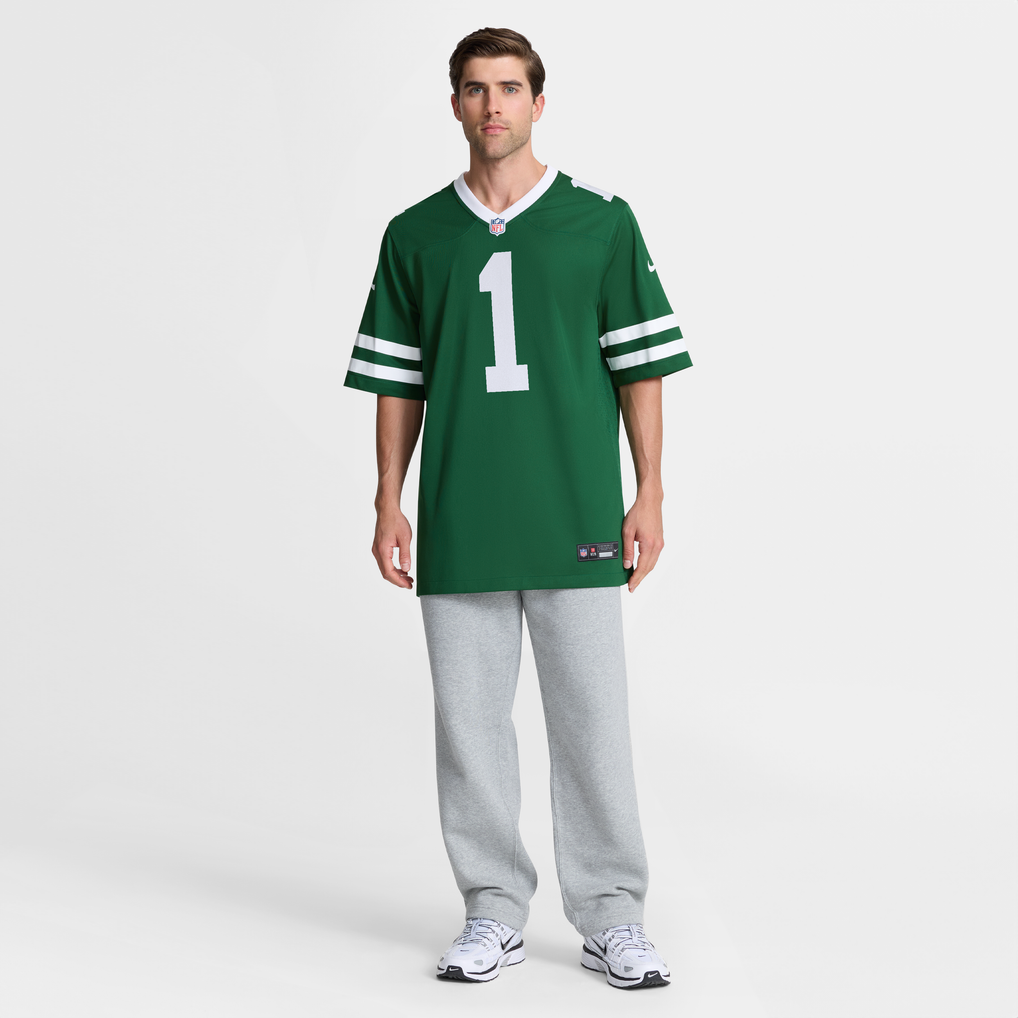 Men's New York Jets Azareye'h Thomas Legacy Green Team Game Jersey