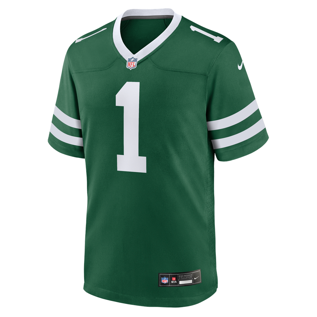 Men's New York Jets Azareye'h Thomas Legacy Green Team Game Jersey