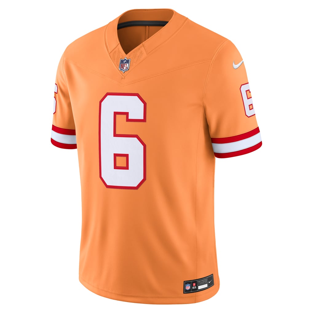 Men's Tampa Bay Buccaneers Baker Mayfield Creamsicle Alternate Vapor F.U.S.E. Stitched Limited Jersey