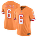 Men's Tampa Bay Buccaneers Baker Mayfield Creamsicle Alternate Vapor F.U.S.E. Stitched Limited Jersey