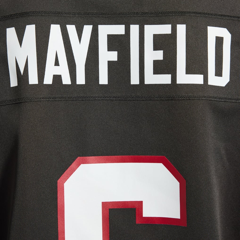 Men's Tampa Bay Buccaneers Baker Mayfield Pewter Alternate Game Player Jersey